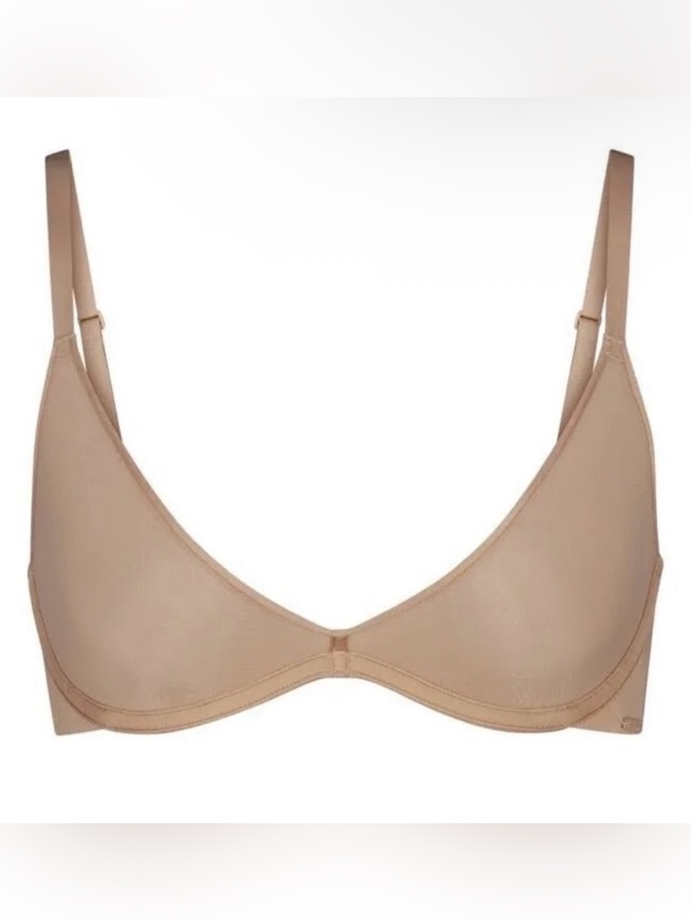 SKIMS Smooth Nude Underwire Bra SKIMS Weightless Scoop Bra- 4ODD, Clay